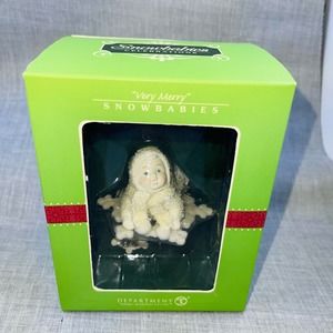 Snowbabies Celebrations Special Holiday Dept 56 Very Merry NEW in Box Ornament